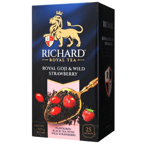 Tea Black Royal Goji and Wild Strawberry – 25 tea bags